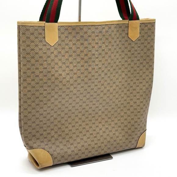Vintage Gucci Sherry Line Micro Gg Tote #158938G12B - Picture 5 of 15